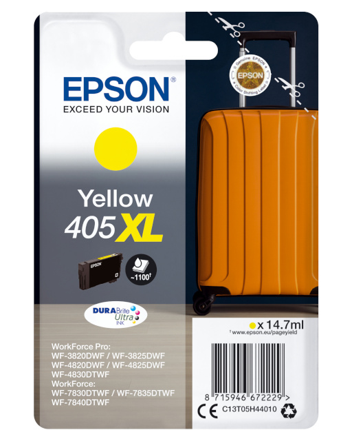Epson tindikassett 405XL kollane 14,7ml T05H4
