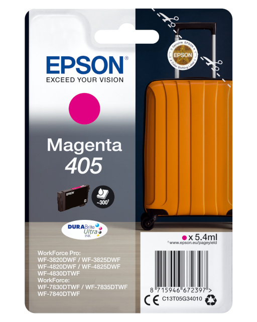 Epson tindikassett 405 magenta 5,4ml T05G3