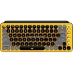 Logitech juhtmevaba klaviatuur POP Keys Wireless Mechanical Emoji, RUS, kollane