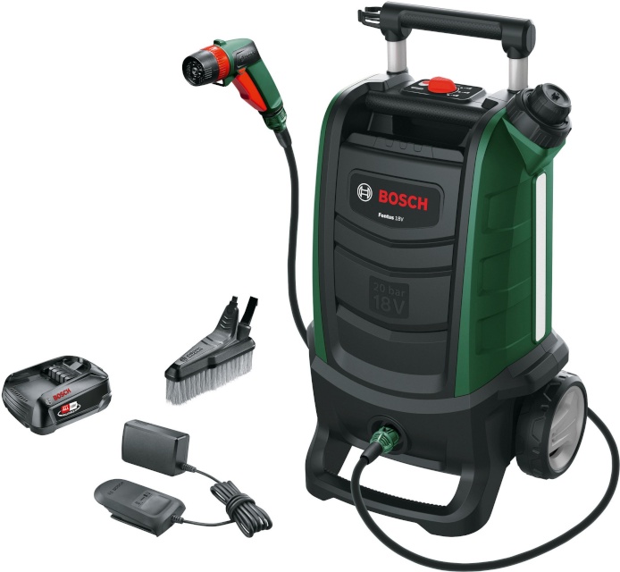 Bosch survepesur Fontus Gen2 Cordless Pressure Washer, 18V, roheline/must