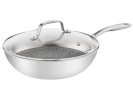 Tefal wokipann Eternal Mesh, Ø 28cm (roostevaba, with Glass Lid)