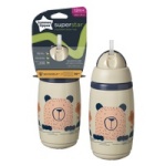 Tommee Tippee termokruus INSULATED STRAW 266ml, 12m+, grey, 447824
