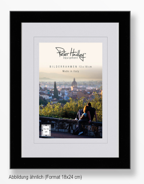 Peter Hadley pildiraam Amalfi 18x24 cm, must, Wooden Frame, puidust raamiga