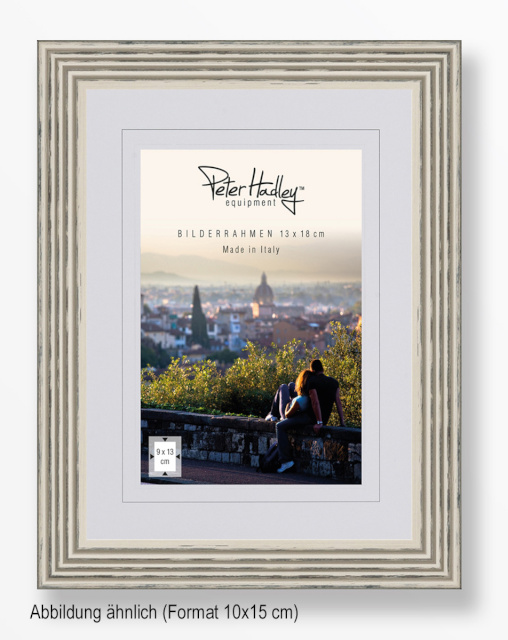 Peter Hadley pildiraam Arezzo 10x15 cm, hall, Wooden Frame, puidust raamiga