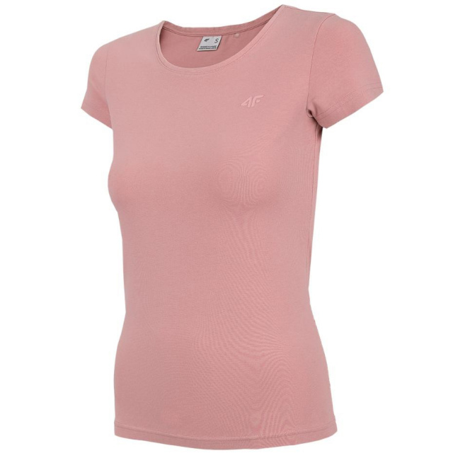 4F T-särk naistele heleroosa H4L22 TSD350 56S , suurus S