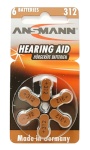 Ansmann vaegkuulja kuuldeaparaadi patarei Hearing Aid Zinc-Air 312 (PR 41)
