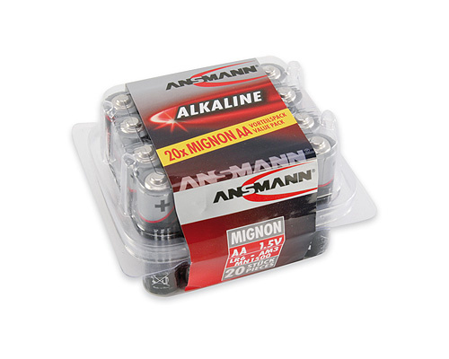 Ansmann patarei Alkaline Mignon AA red-line Box 20tk.