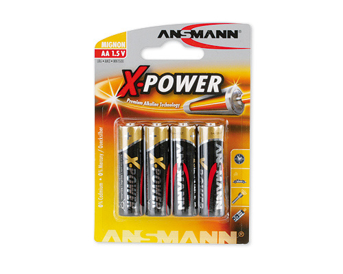 Ansmann patarei Alkaline Mignon AA X-Power 4tk.