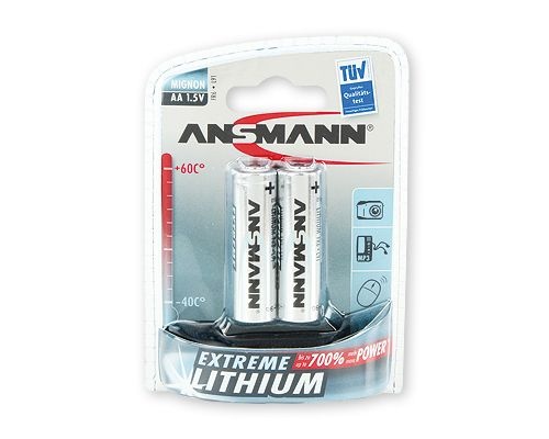 Ansmann patarei Lithium Mignon AA Extreme 2tk.