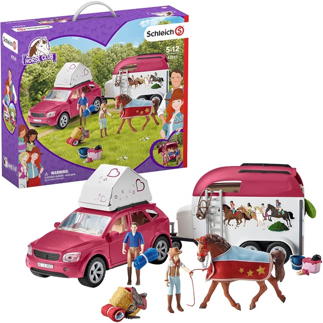 Schleich mängufiguur Horse Club Horse Adventure with Car & Trailer (42535)