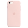 Apple kaitsekest Silicone case for iPhone SE - chalk roosa
