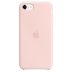 Apple kaitsekest Silicone case for iPhone SE - chalk roosa
