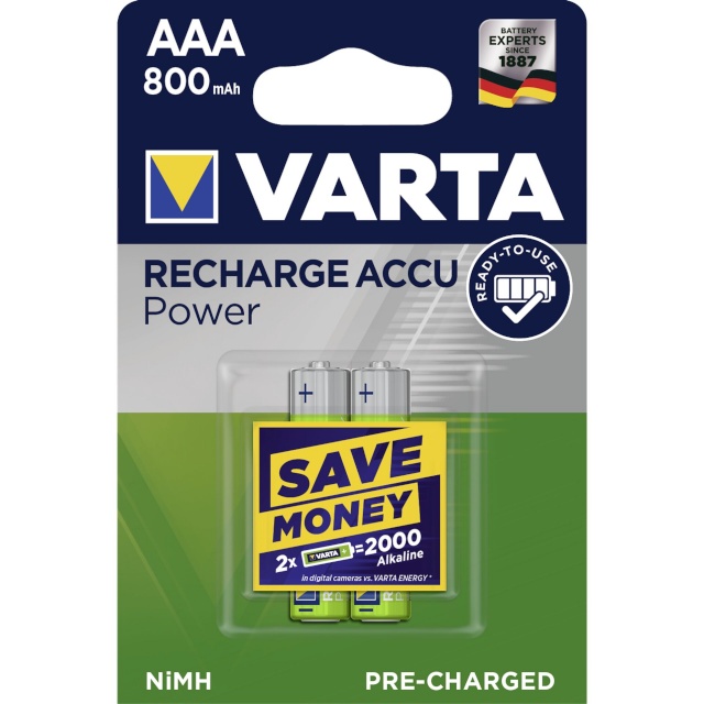 Varta akud 10x2 Rechargeble NiMH 800mAh Micro