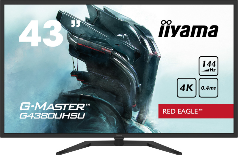 iiyama esitlusekraan G-MASTER G4380UHSU-B1 PC 42.5" 3840x2160 pikslit 4K Ultra HD LED Must