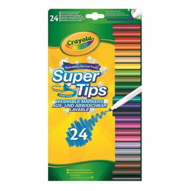 Crayola viltpliiatsid Pestav 24 tk