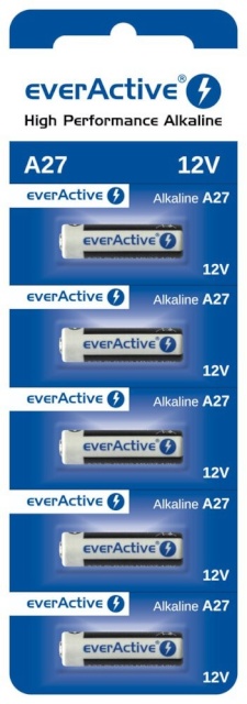 everActive patarei Alkaline 27A 12V 5tk