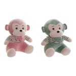 DKD Home Decor pehme mänguasi roheline roosa Plastmass laste Ahv 23x20x27cm 2 Ühikut