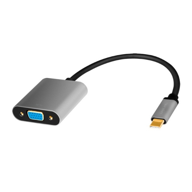 LogiLink videokaabel USB-C -> VGA adapter 1080p 0.15m