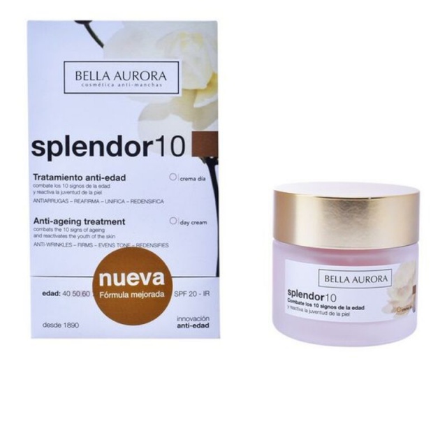 Bella Aurora vananemisvastane kreem Splendor 10 Bella Aurora 2526114 Spf 20 (50ml) (50ml)