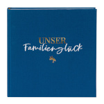 Goldbuch fotoalbum Unser Familienglück sinine, 30x31 cm, 60 valged lehed, Book Album