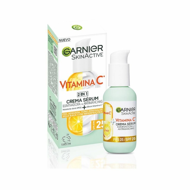 Garnier Kreem + Seerum Skinactive Vitamina C Spf 25 50ml