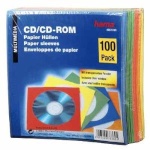 Hama CD/DVD ümbrikud Paper Sleeves (78369) 100tk. värvilised