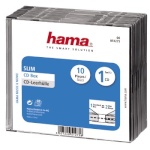 Hama CD karbid Slimline (51275) 10tk läbipaistev/must