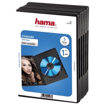 Hama DVD ühene karp (51297) 5tk, must