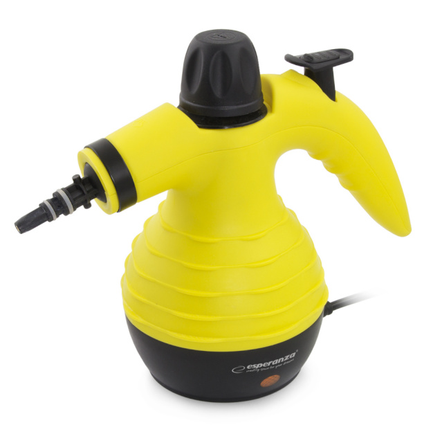 Esperanza aurupuhasti EHS001 Steam cleaner 0.35L must, kollane 900W