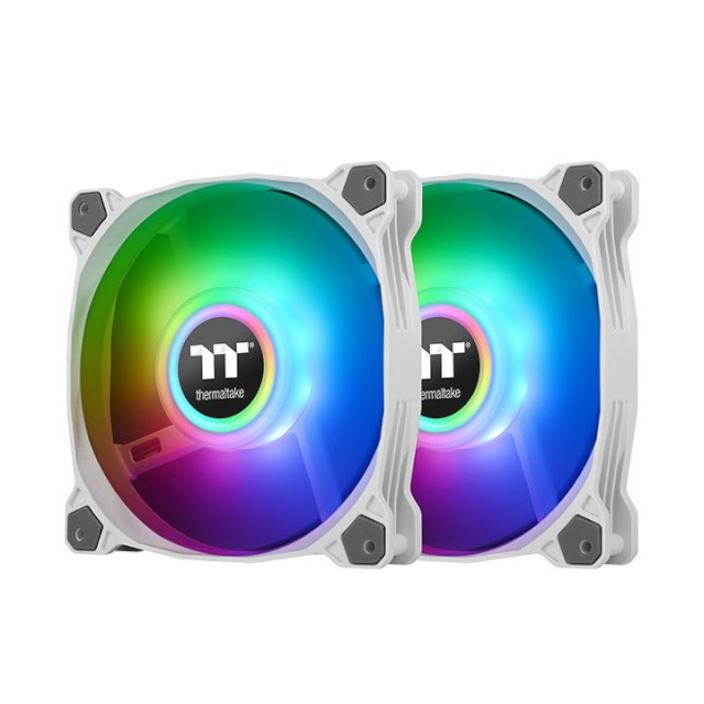 Thermaltake jahutus Pure Duo 12 Universal Fan 12 cm valge 2tk