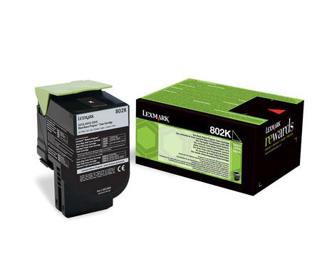 Lexmark tooner taastäidetud 802K (CX310dn / CX310n / CX410de / CX410) 1000lk, must