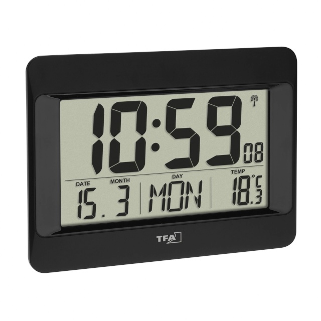 TFA 60.4519.01 Radio Controlled Clock with Temperature