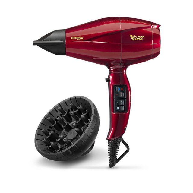 BaByliss föön 6750DE Veloce 2200 Hair Dryer, punane