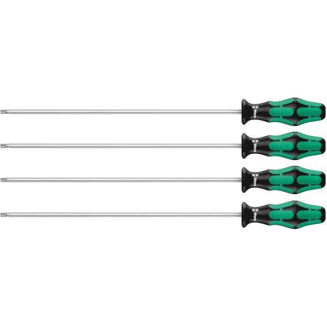 WERA kruvikeerajate komplekt 367/4TORX HF KraftformPlus Screwdriver Set, holdingf.,300mm