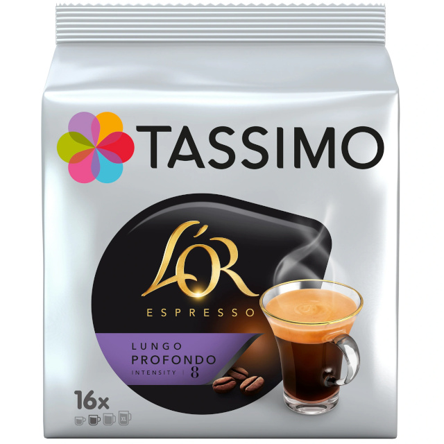 Tassimo kohvikapslid L’OR Espresso Lungo Profondo Intensity 8, 16tk 
