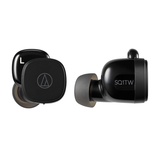 Audio Technica juhtmevabad kõrvaklapid True Wireless Earbuds ATH-SQ1TWBK, must