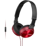 Sony kõrvaklapid MDR-ZX310AP punane