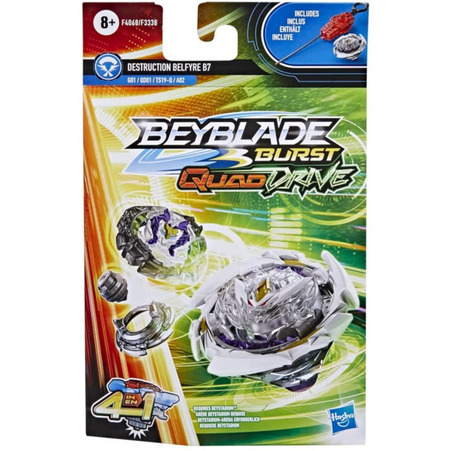 Hasbro mängufiguur Beyblade Burst QuadDrive Destruction Belfyre B7 (F4068)