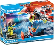 Playmobil klotsid City Action Diver Rescue with Drone 70143