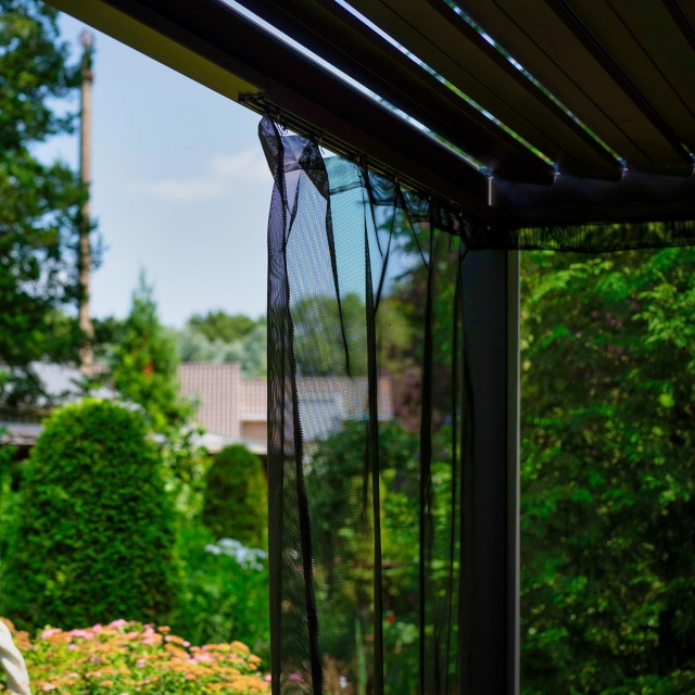 H4Y sääsevõrgud varikatusele MIRADOR 3x4m, must polüestervõrk