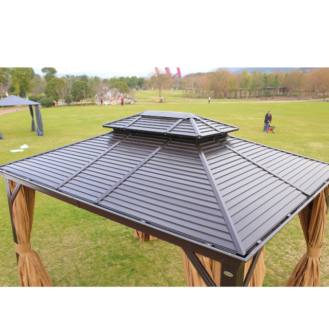 H4Y varikatus SUNSET 3x4xH2/2,7m, pruun/beež