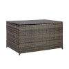 H4Y padjakast WICKER 122x52xH62cm, tumepruun