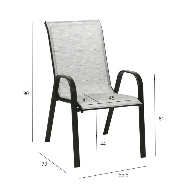 H4Y tool DUBLIN 55,5x73xH90cm, hõbehall