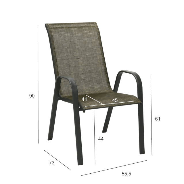 H4Y tool DUBLIN 55,5x73xH90cm, kuldpruun