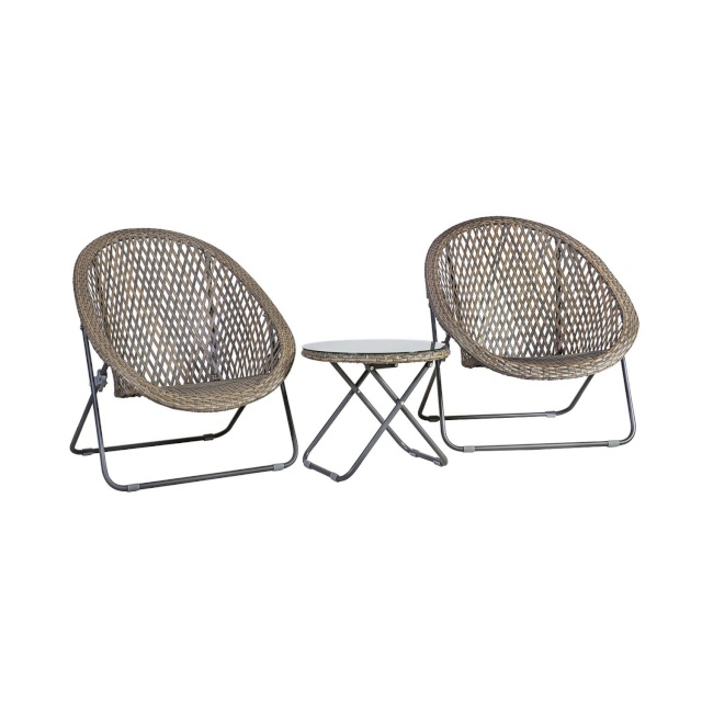 H4Y aiamööblikomplekt TURKU 2 tooli ja abilaud