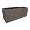 H4Y lillekast WICKER 110x39xH45cm, tumepruun