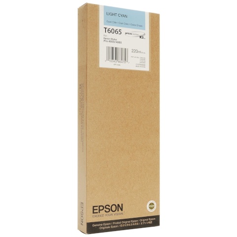 Epson tindikassett T 6065 220 ml, hele tsüaan 