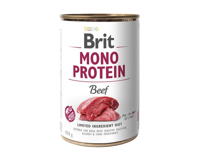 Brit koeratoit Mono Protein Beef mokra for Dog 400g