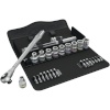 Wera tööriista komplekt 8100 SC 7 Zyklop Metal ratchet set push-through square