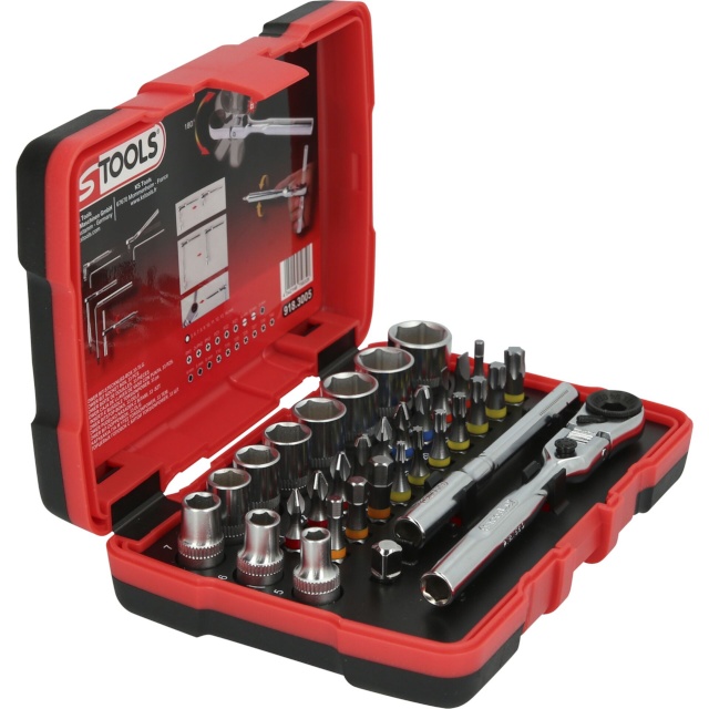KS Tools tööriista komplekt 1/4 TORSIONpower Socket Box 33-piece